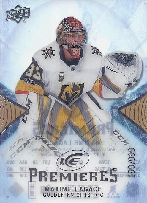 Maxime Lagace #139 Vegas Golden Knights | 2017-18 Upper Deck Ice