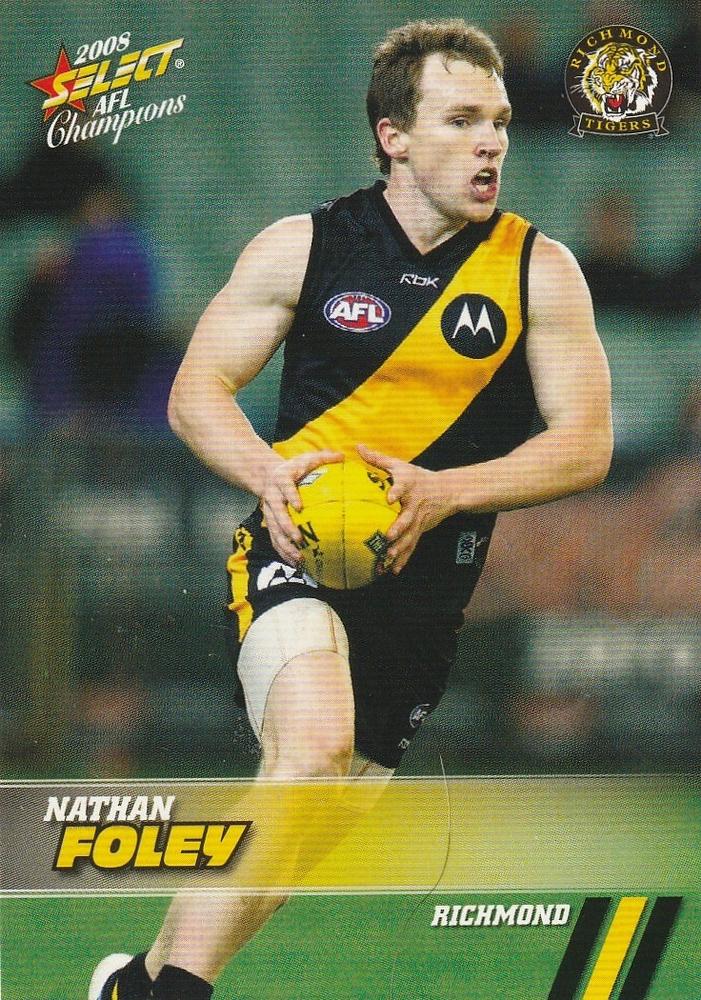Nathan Foley #139 Richmond Tigers | 2008 Select AFL Champions