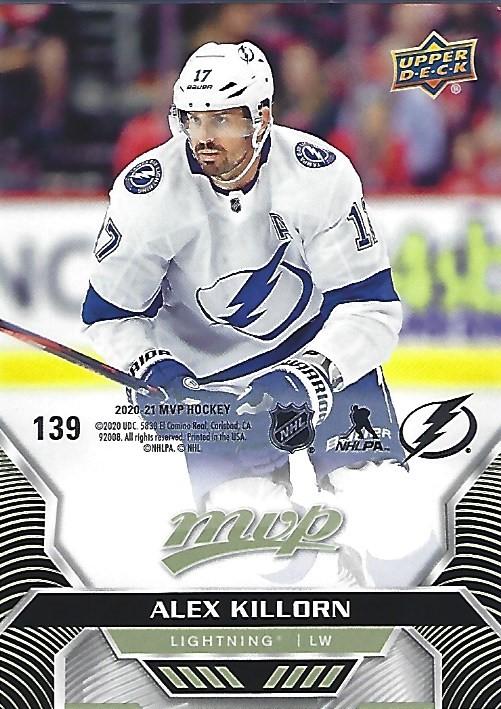 Alex Killorn #139 Tampa Bay Lightning | 2020-21 Upper Deck MVP Puzzle Backs
