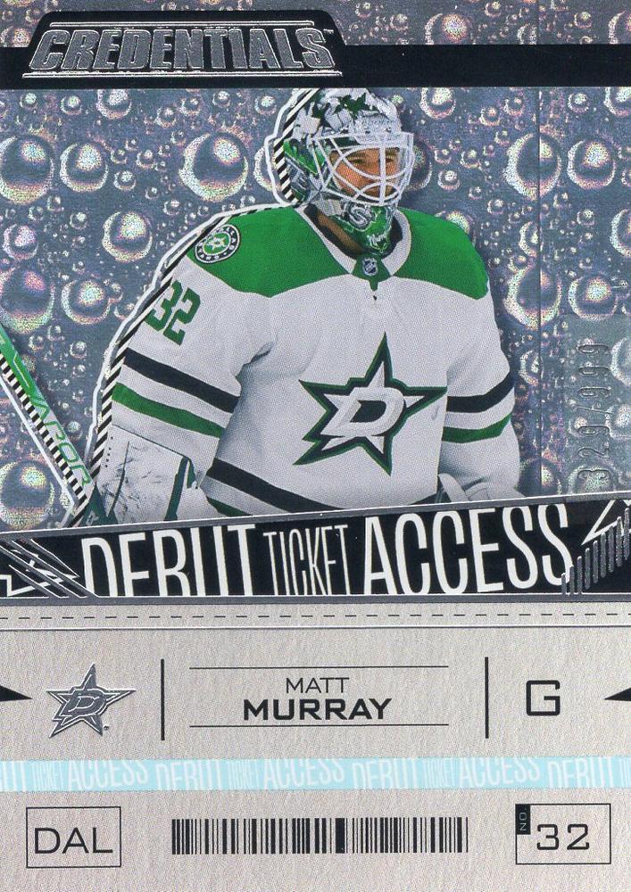 Matt Murray #139 Dallas Stars | 2023-24 Upper Deck Credentials