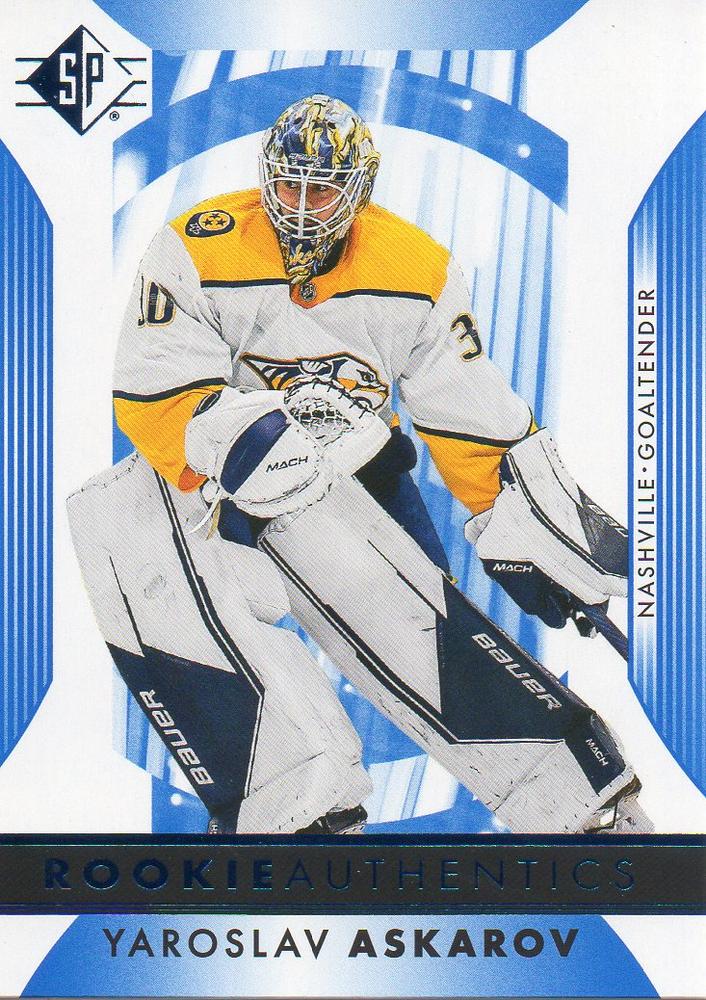 Yaroslav Askarov #139 Nashville Predators Rookie Authentics | 2023-24 SP Blue