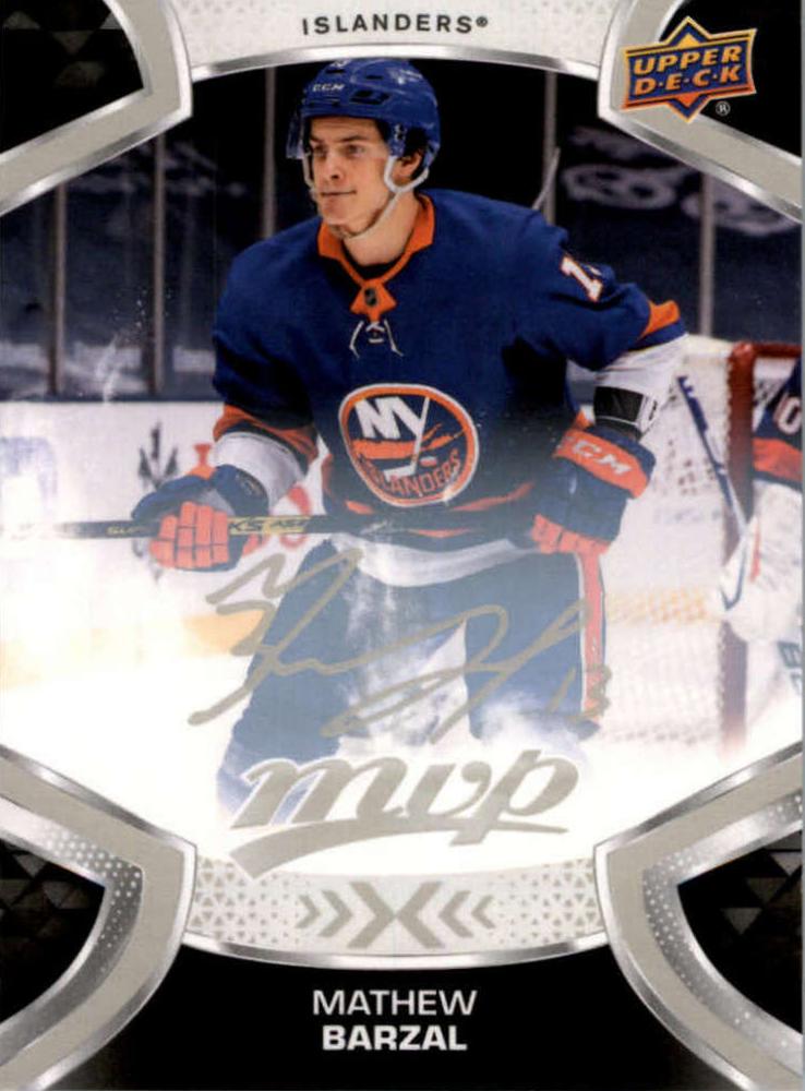 Mathew Barzal #13 New York Islanders | 2021-22 Upper Deck MVP Silver Script