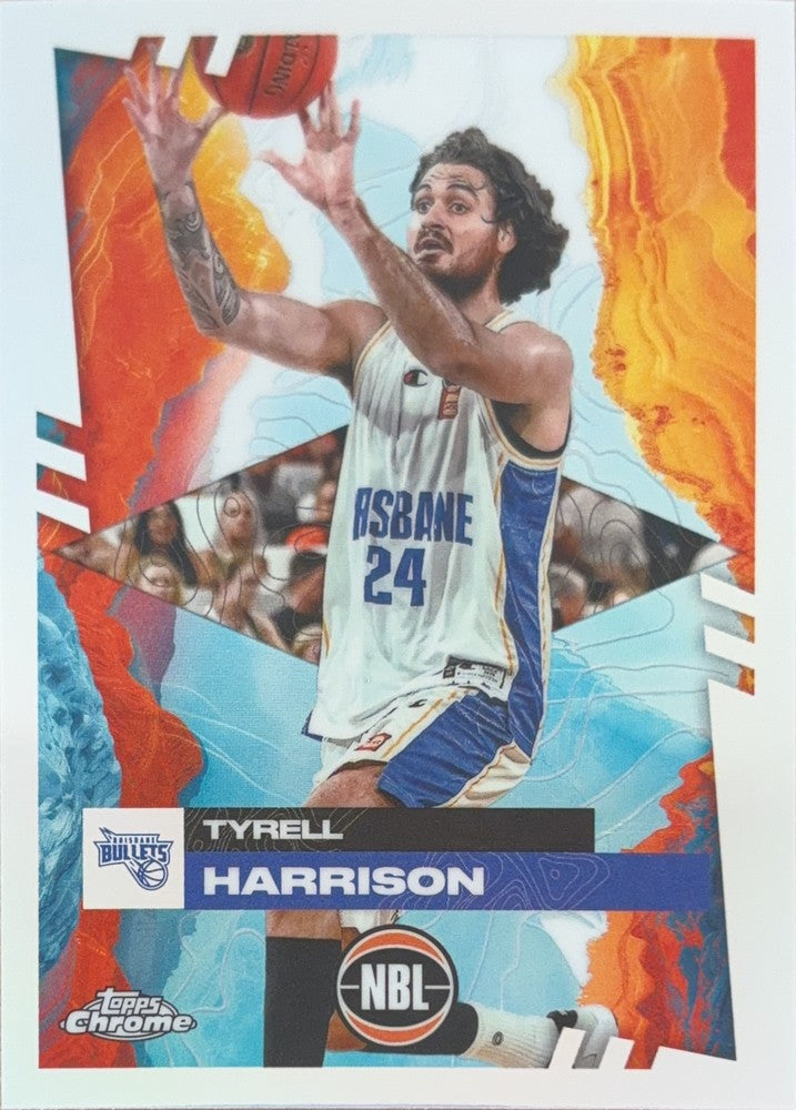 Tyrell Harrison #13 Brisbane Bullets | 2024-25 Topps Chrome NBL (front)