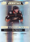 Mason McTavish #140 Anaheim Ducks | 2021-22 Upper Deck Credentials