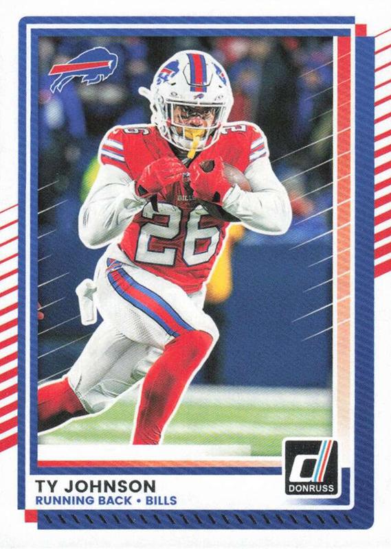 Ty Johnson #140 Buffalo Bills | 2025 Donruss | NFL Football