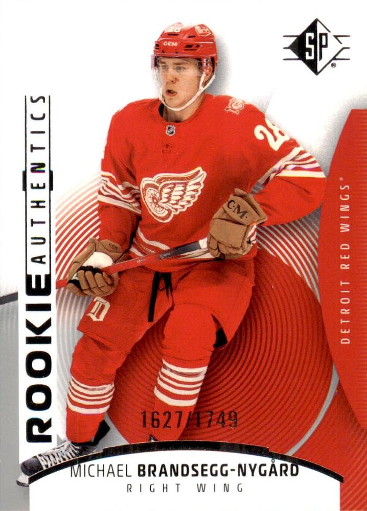 Michael Brandsegg-Nygard #140 Detroit Red Wings | 2025-26 Upper Deck SP Hockey