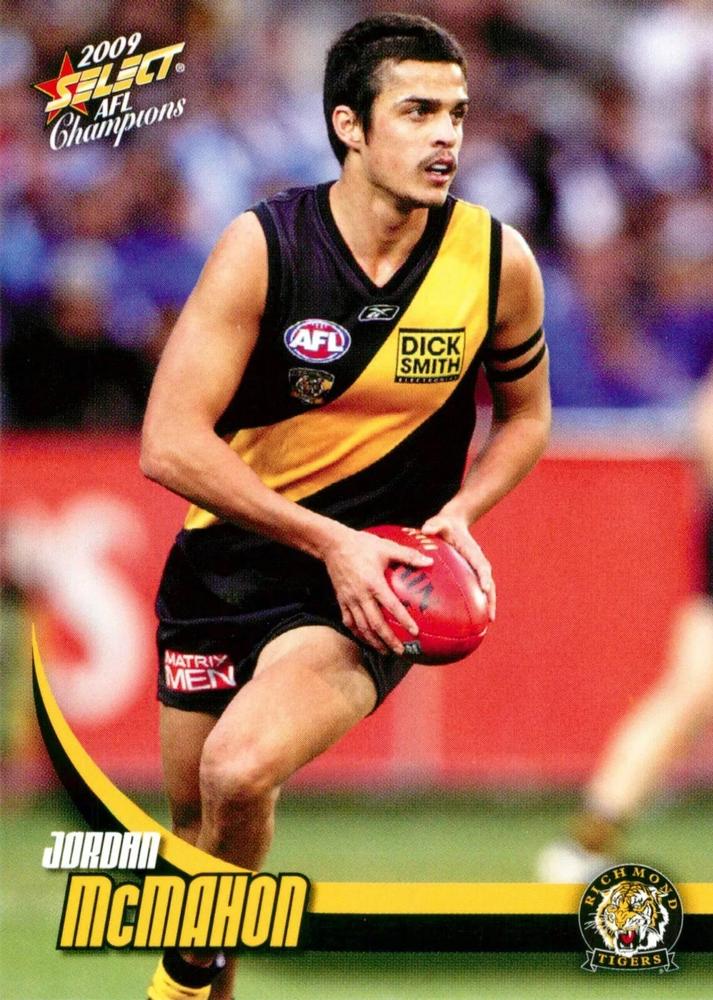 Jordan McMahon #141 Richmond Tigers | 2009 Select AFL Champions