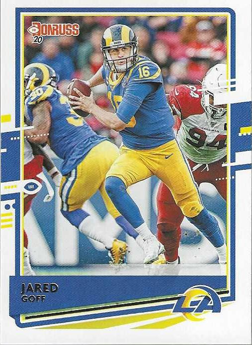 Jared Goff #141 Los Angeles Rams (Blue jersey) | 2020 Panini Donruss | NFL Football
