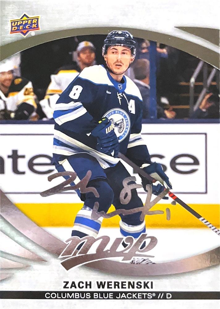 Zach Werenski #141 Columbus Blue Jackets | 2023-24 Upper Deck MVP Silver Script