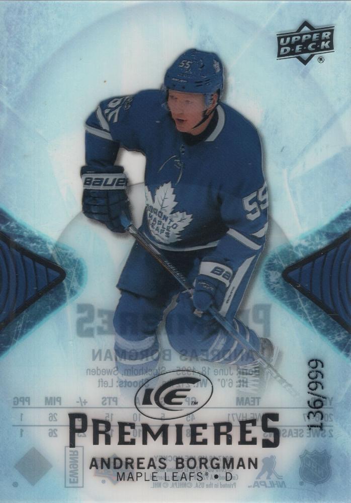 Andreas Borgman #142 Toronto Maple Leafs | 2017-18 Upper Deck Ice
