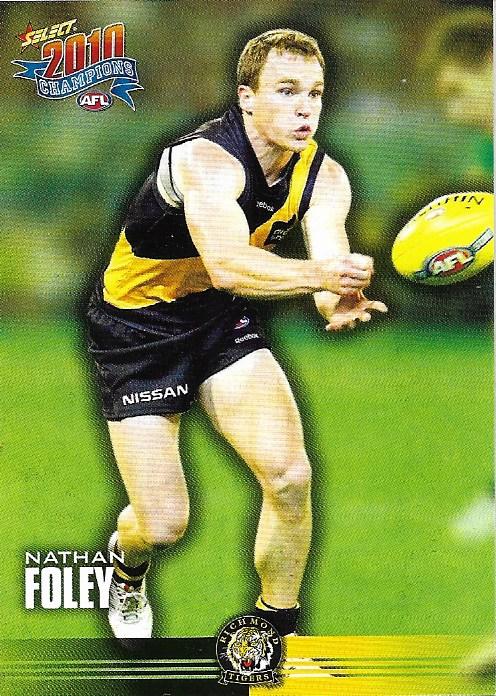 Nathan Foley #142 Richmond Tigers | 2010 Select AFL Champions