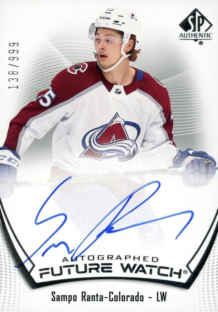 Sampo Ranta #142 Colorado Avalanche | 2021-22 SP Authentic