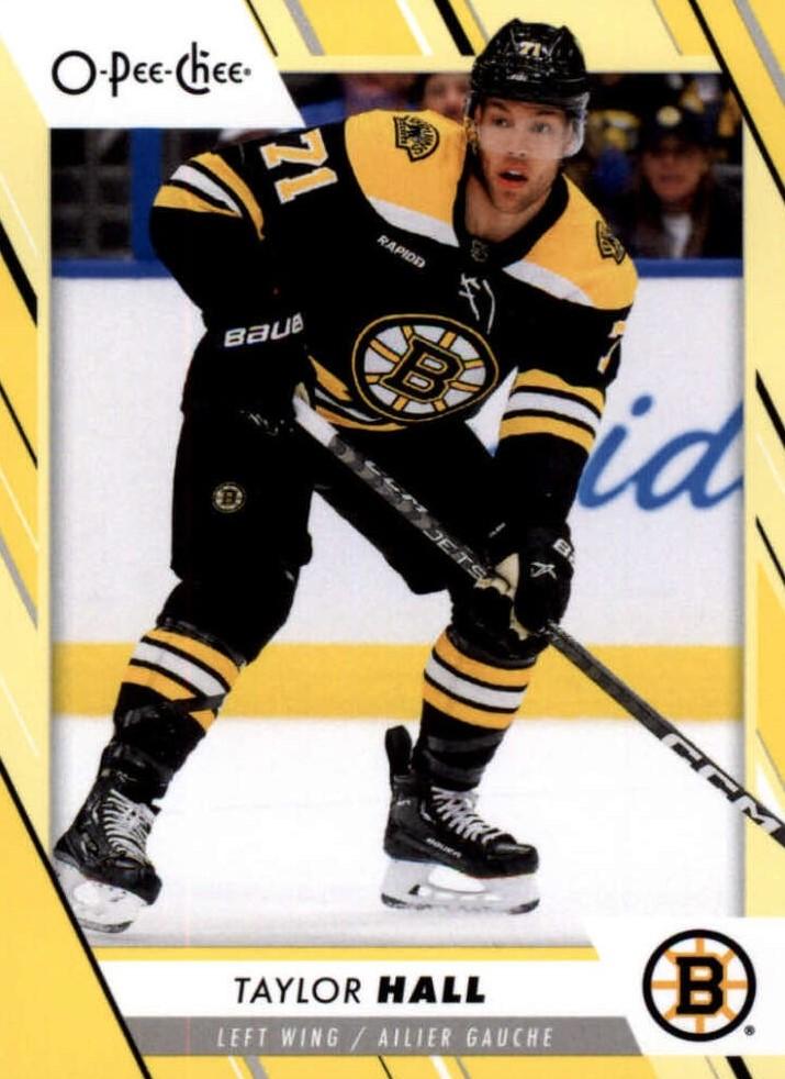 Taylor Hall #142 Boston Bruins | 2023-24 O-Pee-Chee Yellow Border