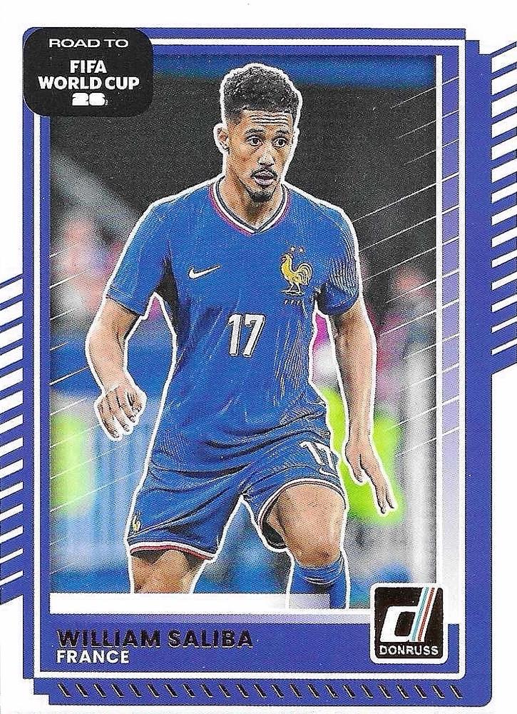 William Saliba #142 France | 2025-26 Donruss Road to FIFA World Cup