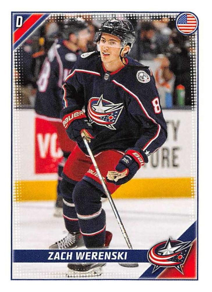Zach Werenski #143 Columbus Blue Jackets | 2019-20 Topps NHL Sticker Collection