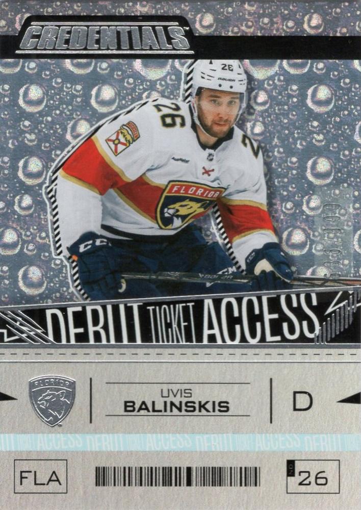 Uvis Balinskis #143 Florida Panthers | 2023-24 Upper Deck Credentials
