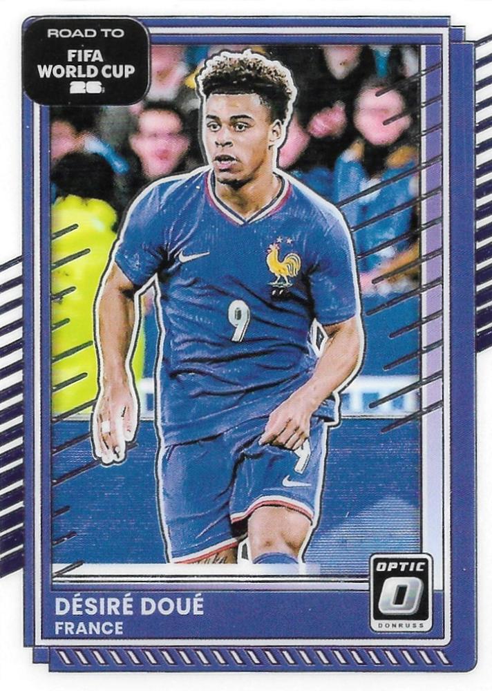 Desire Doue #143 France | 2025-26 Donruss Road to FIFA World Cup Optic Parallel