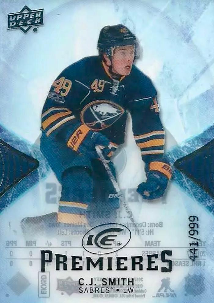 C.J. Smith #144 Buffalo Sabres | 2017-18 Upper Deck Ice