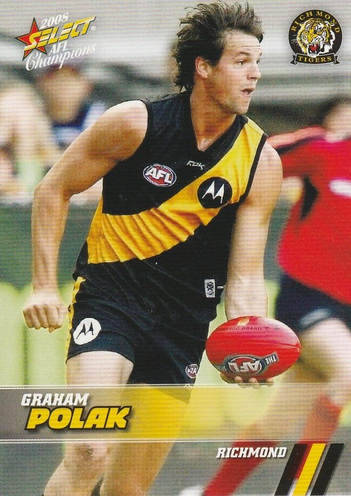 Graham Polak #144 Richmond Tigers | 2008 Select AFL Champions