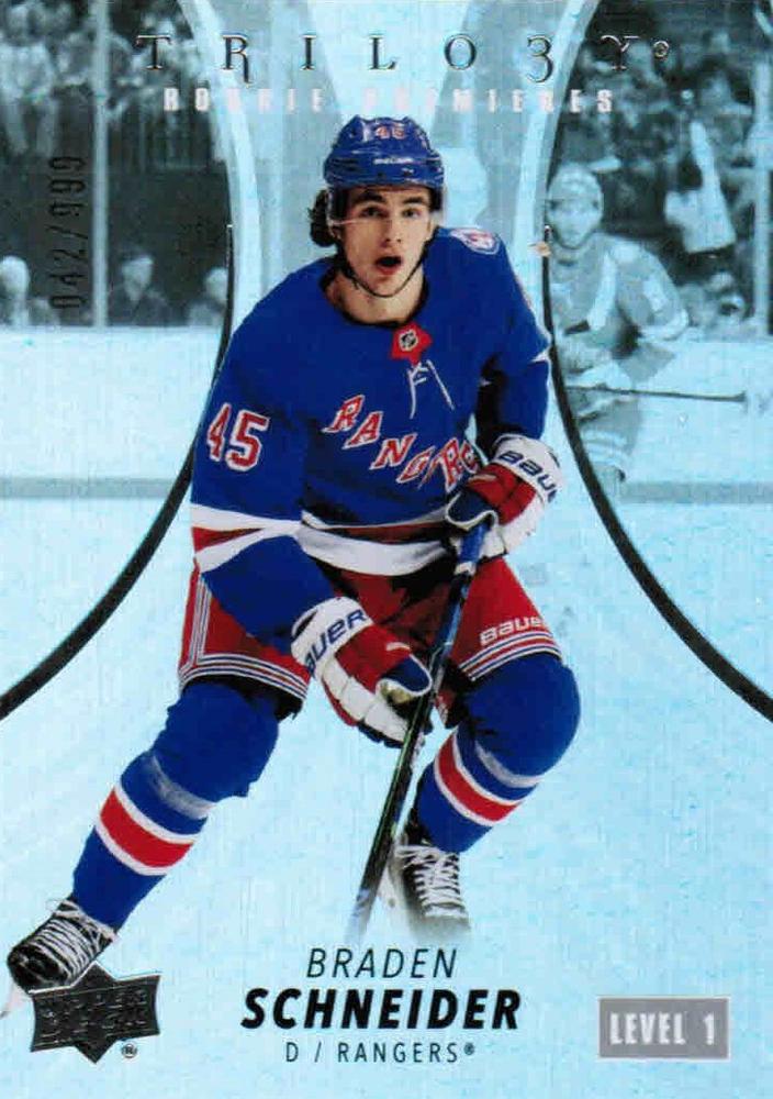 Braden Schneider #144 New York Rangers | 2022-23 Upper Deck Trilogy