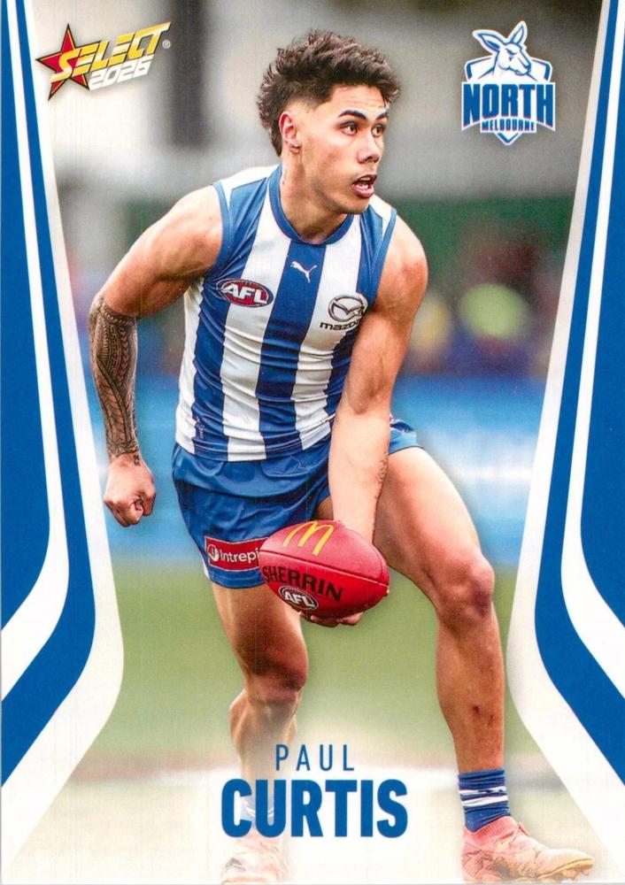 Paul Curtis #144 North Melbourne Kangaroos | 2026 Select AFL Footy Stars