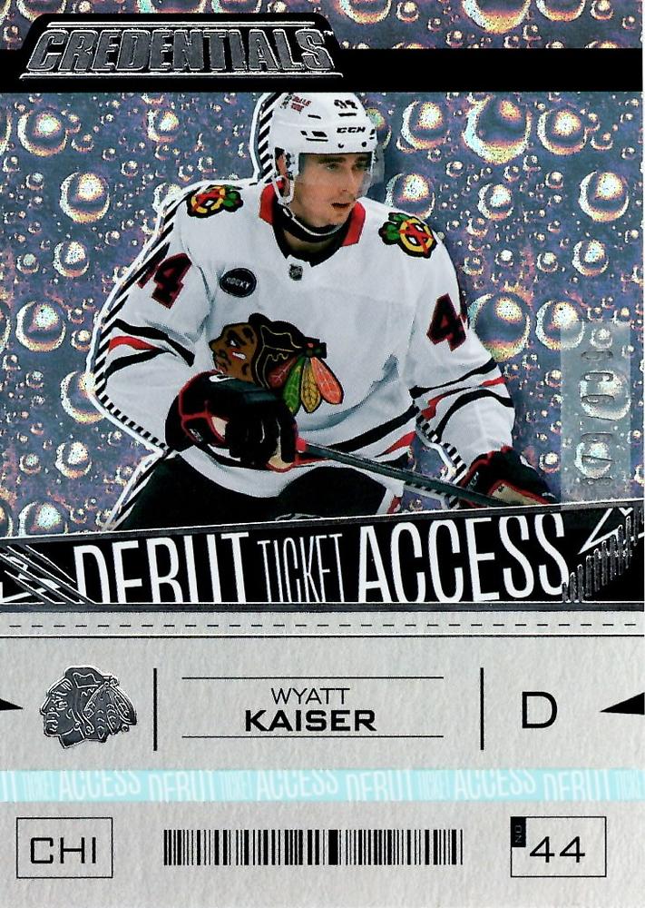 Wyatt Kaiser #145 Chicago Blackhawks | 2023-24 Upper Deck Credentials