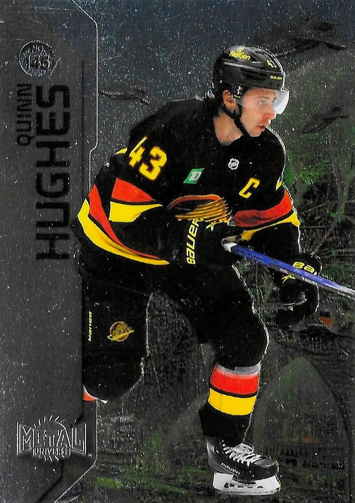 Quinn Hughes #145 Vancouver Canucks | 2023-24 SkyBox Metal Universe