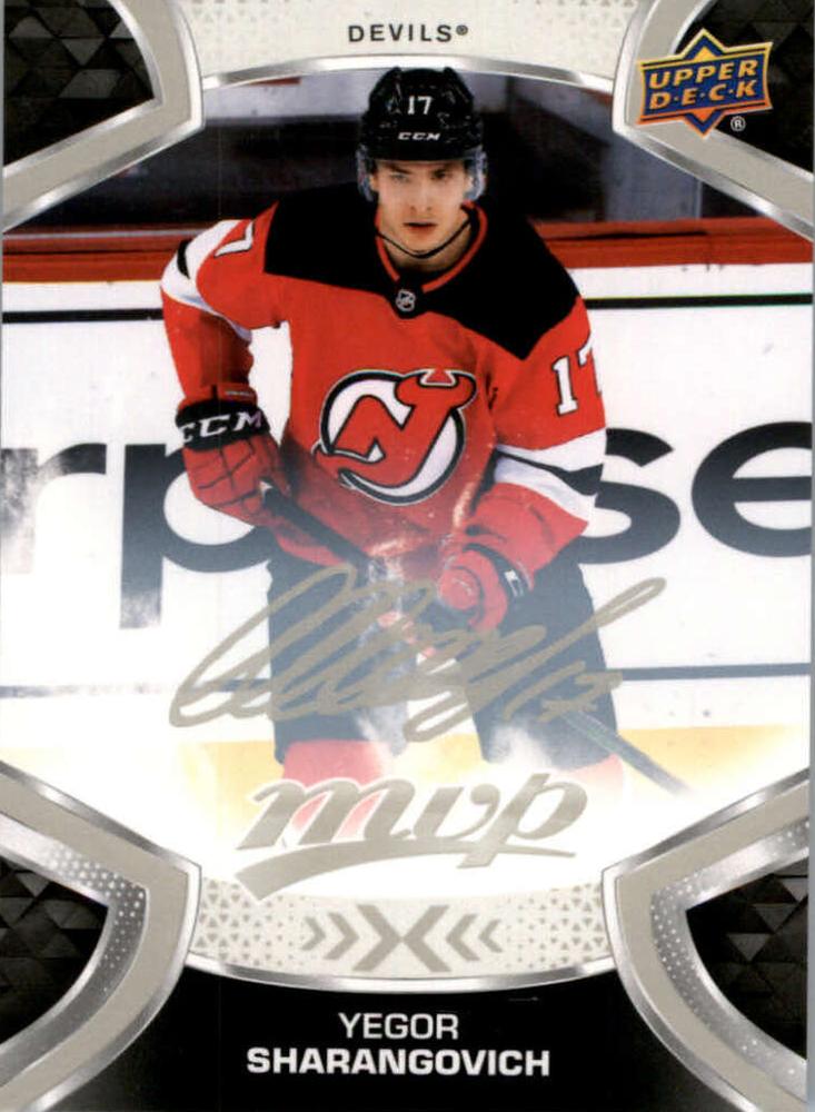 Yegor Sharangovich #146 New Jersey Devils | 2021-22 Upper Deck MVP Silver Script