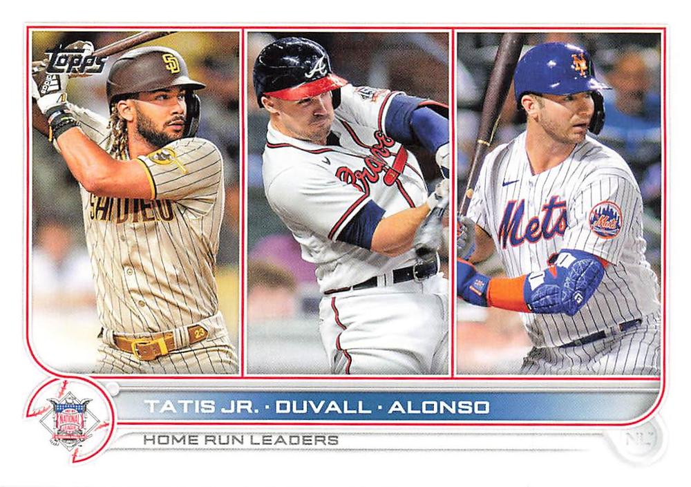 NL Homerun Leaders (Fernando Tatis Jr. / Adam Duvall / Pete Alonso) #146 Multi-Team | 2022 Topps
