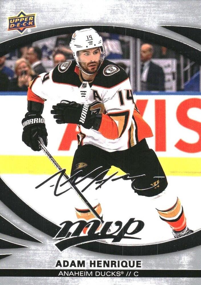 Adam Henrique #146 Anaheim Ducks | 2023-24 Upper Deck MVP Silver Script