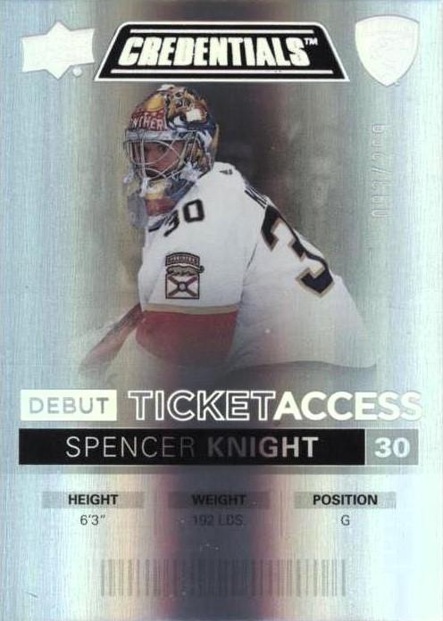 Spencer Knight #146 Florida Panthers | 2021-22 Upper Deck Credentials