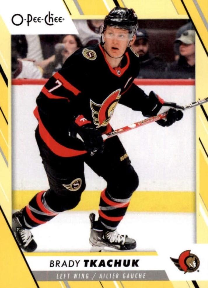 Brady Tkachuk #146 Ottawa Senators | 2023-24 O-Pee-Chee Yellow Border