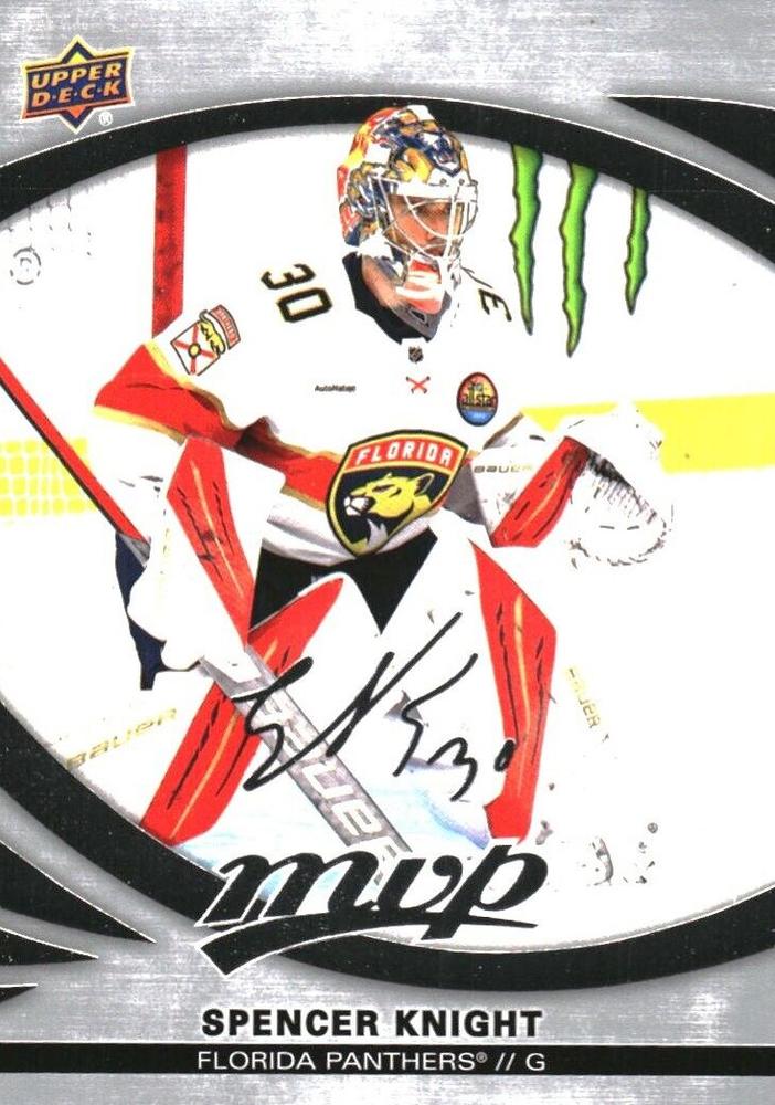 Spencer Knight #147 Florida Panthers | 2023-24 Upper Deck MVP Silver Script