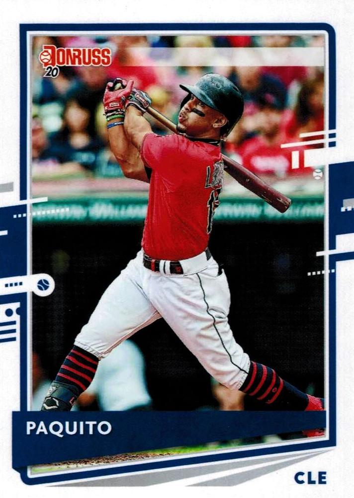 Francisco Lindor #148 Cleveland Indians ("Paquito" on front, old Donruss logo on back) | 2020 Donruss