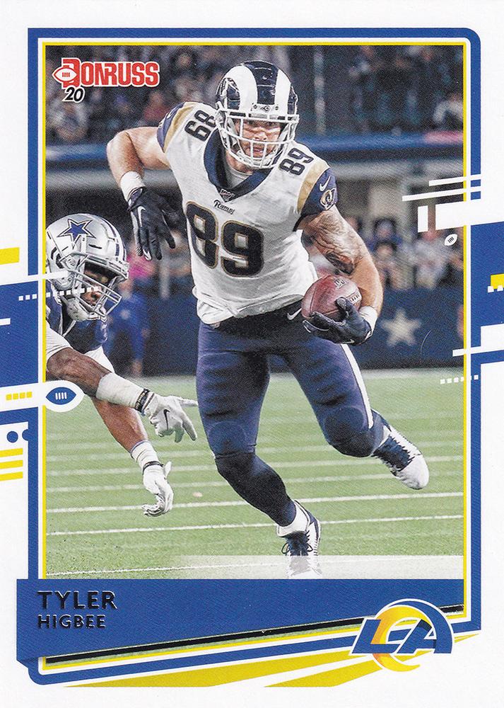 Tyler Higbee #148 Los Angeles Rams | 2020 Panini Donruss | NFL Football