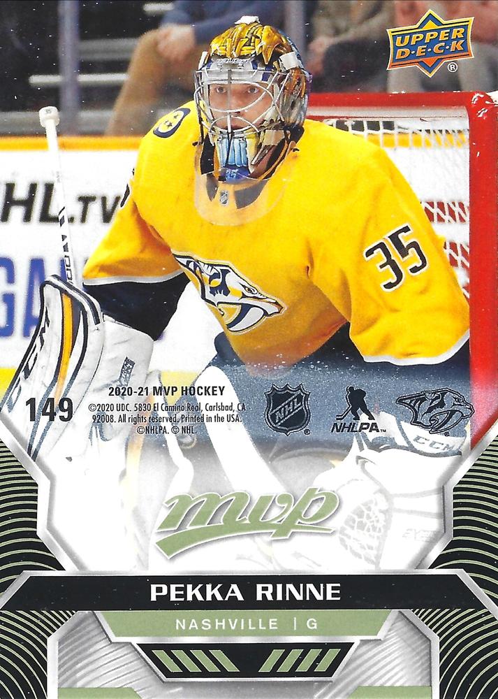Pekka Rinne #149 Nashville Predators | 2020-21 Upper Deck MVP Puzzle Backs