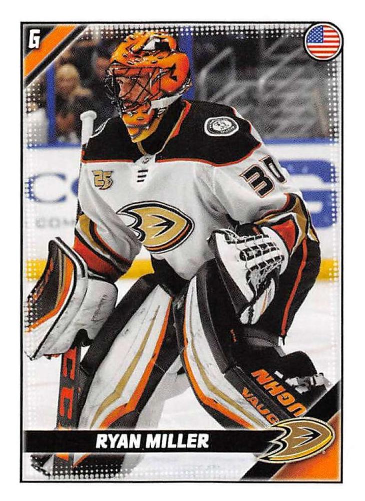 Ryan Miller #14 Anaheim Ducks | 2019-20 Topps NHL Sticker Collection
