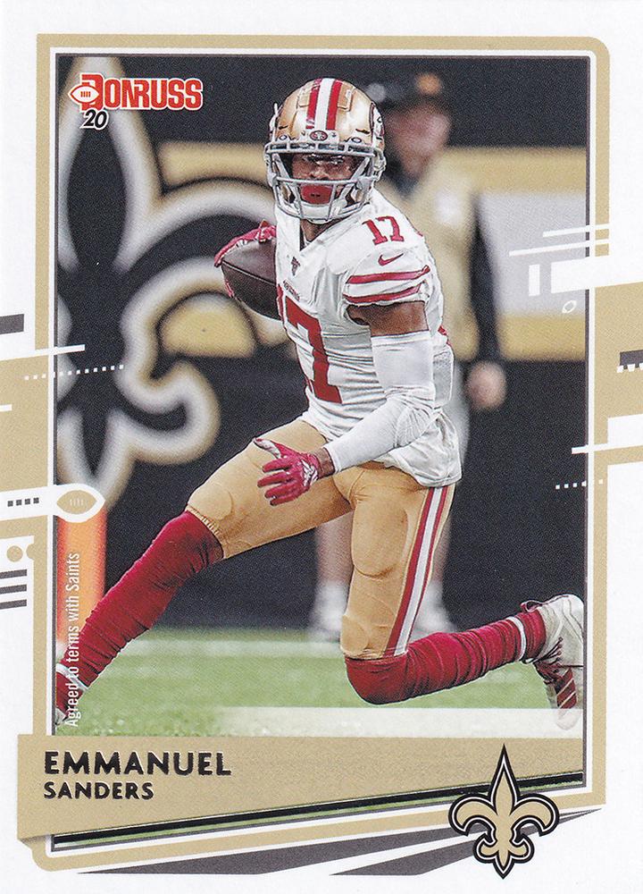Emmanuel Sanders #14 New Orleans Saints | 2020 Panini Donruss | NFL Football
