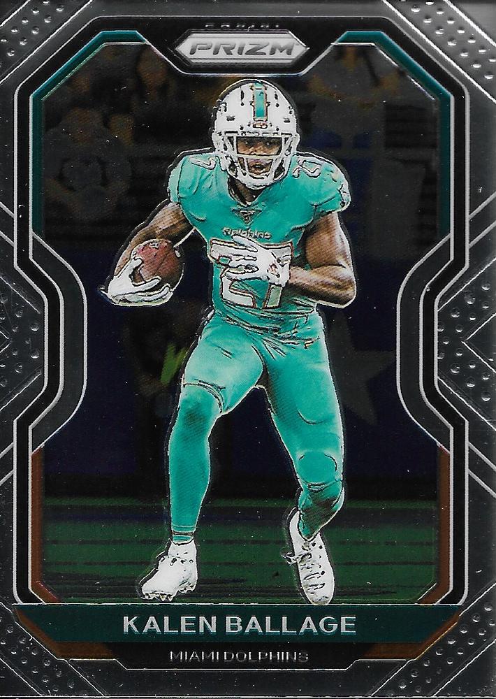 Kalen Ballage #14 Miami Dolphins | 2020 Panini Prizm | NFL Football