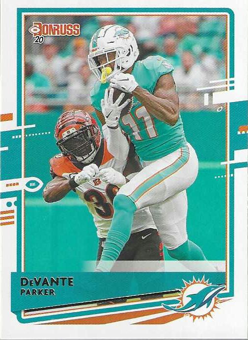 DeVante Parker #151 Miami Dolphins (Aqua jersey) | 2020 Panini Donruss | NFL Football