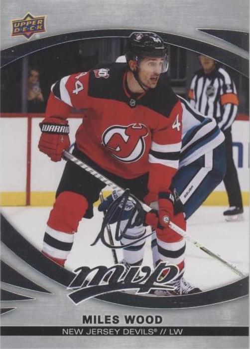 Miles Wood #151 New Jersey Devils | 2023-24 Upper Deck MVP Silver Script