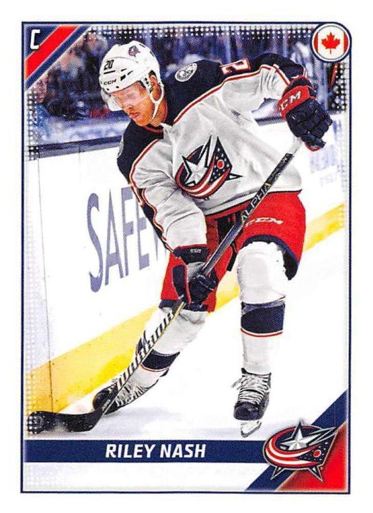 Riley Nash #153 Columbus Blue Jackets | 2019-20 Topps NHL Sticker Collection