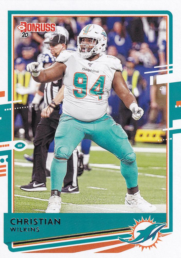 Christian Wilkins #153 Miami Dolphins | 2020 Panini Donruss | NFL Football