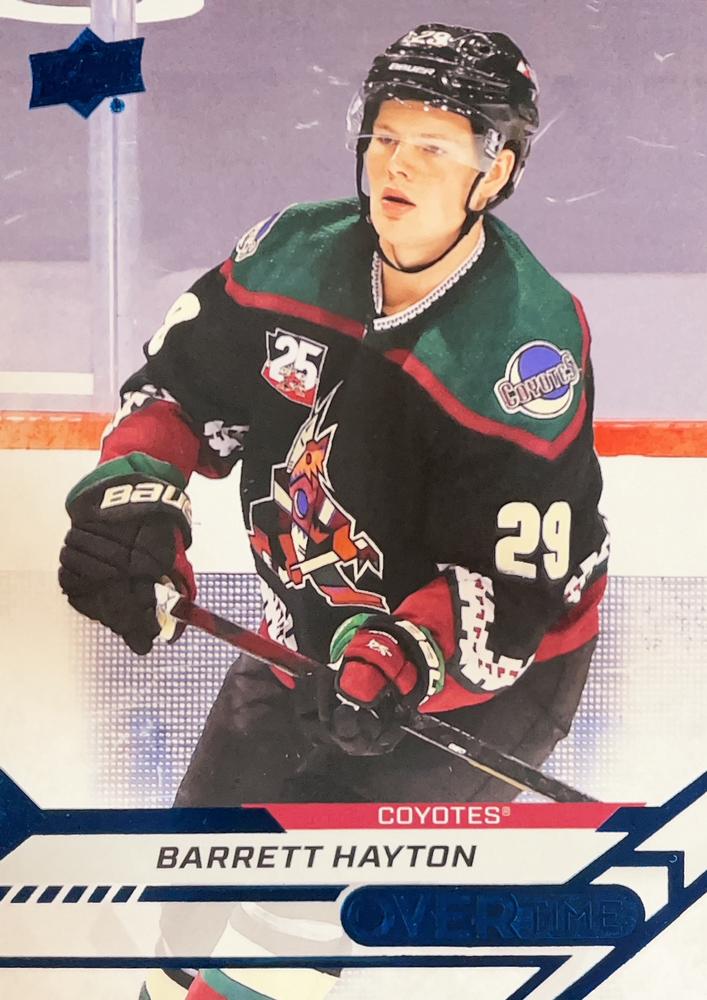 Barrett Hayton #153 Arizona Coyotes | 2020-21 Upper Deck Overtime Blue Foil