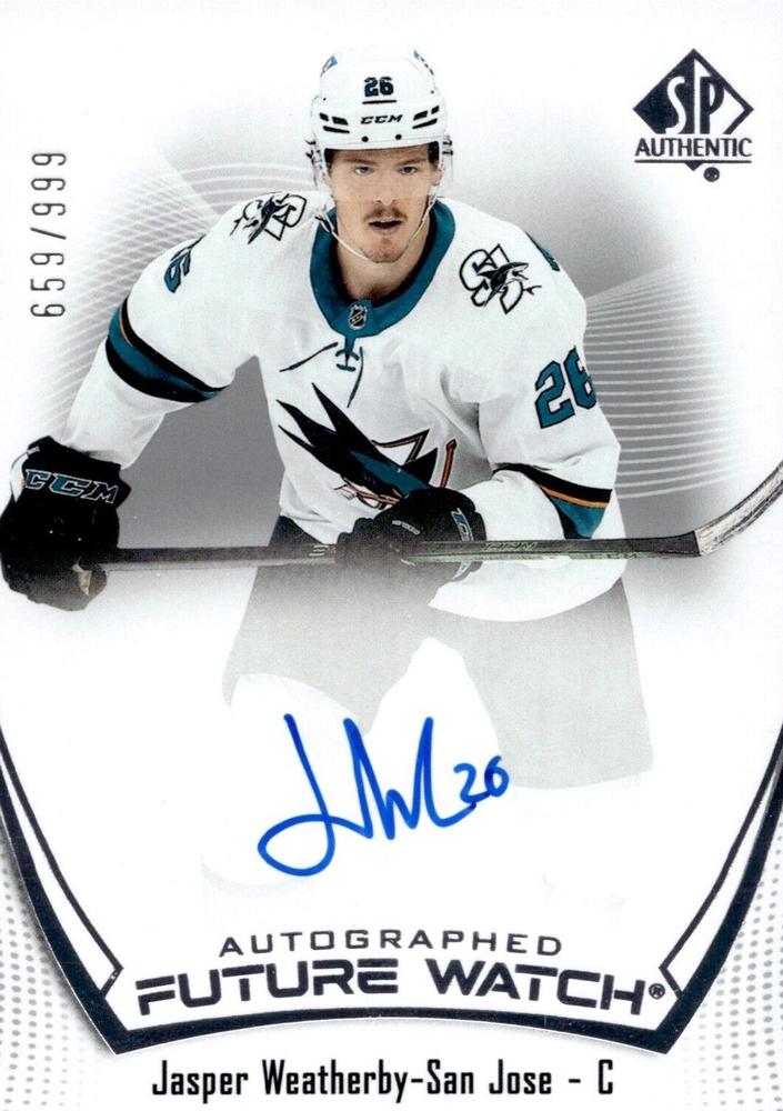 Jasper Weatherby #153 San Jose Sharks | 2021-22 SP Authentic