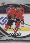 Andreas Athanasiou #153 Chicago Blackhawks | 2023-24 Upper Deck MVP Silver Script
