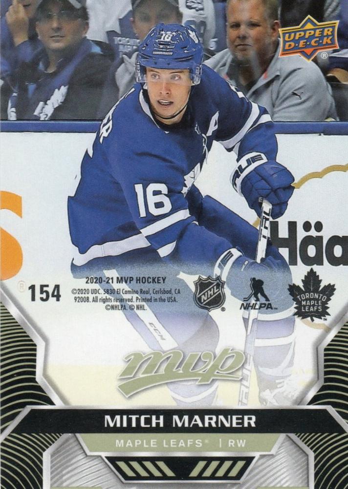 Mitch Marner #154 Toronto Maple Leafs | 2020-21 Upper Deck MVP Puzzle Backs