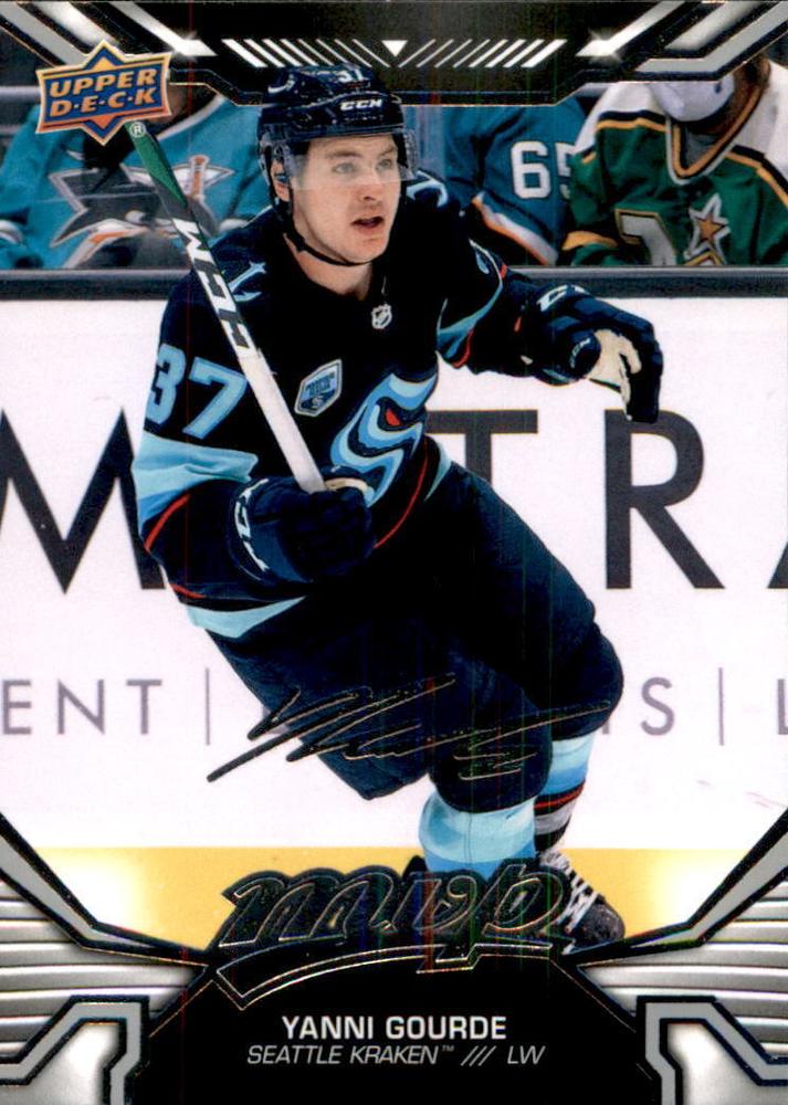 Yanni Gourde #154 Seattle Kraken | 2022-23 Upper Deck MVP Silver Script