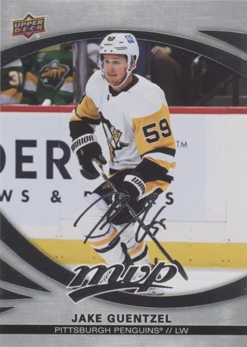 Jake Guentzel #154 Pittsburgh Penguins | 2023-24 Upper Deck MVP Silver Script