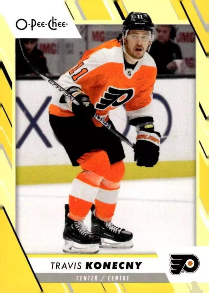 Travis Konecny #154 Philadelphia Flyers | 2023-24 O-Pee-Chee Yellow Border